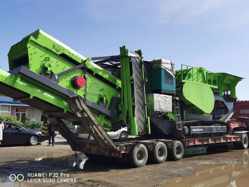 Mobile/Movable Impact Crusher Station for Waste Construction Materials