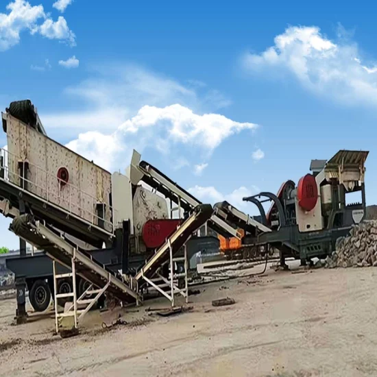 frantumatore mobile a mascella/cono/impatto della Pozzolana di 75KW 50-100T/H per il carbone/minerale minerale/miniera d'oro del calcare